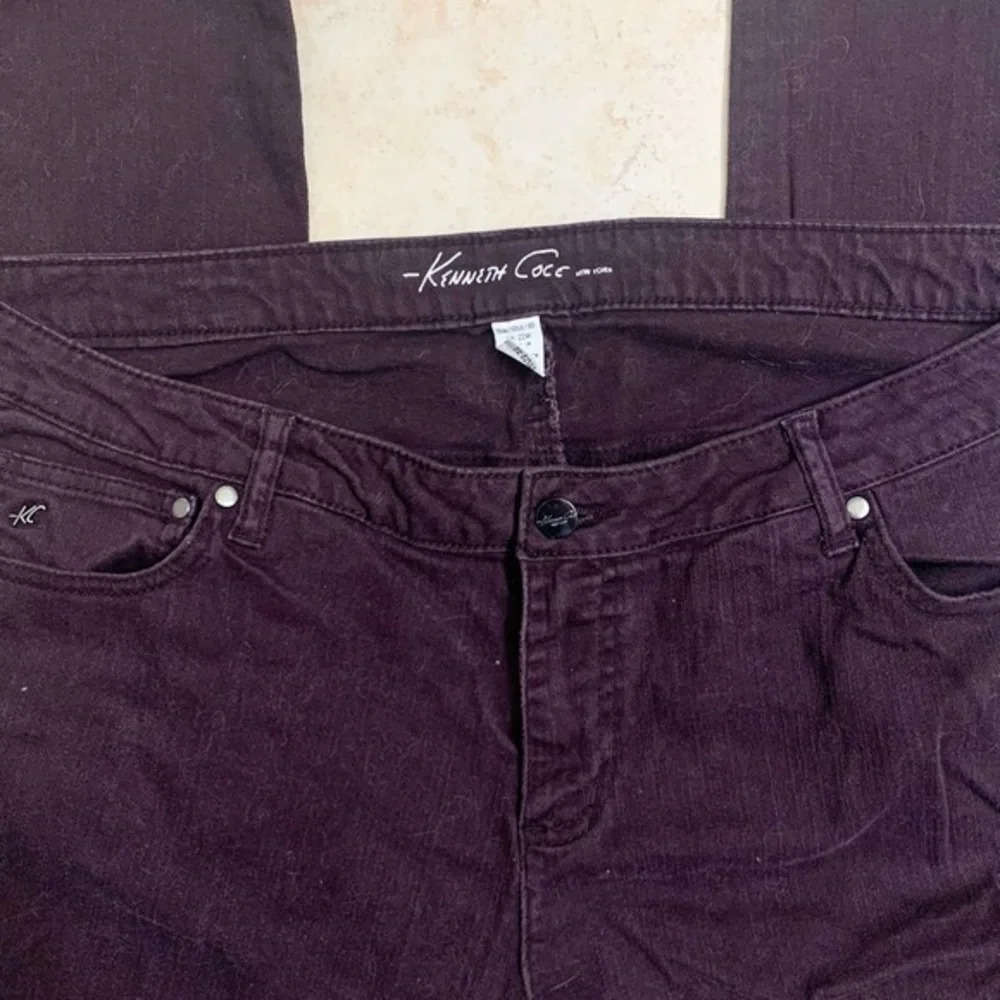 Kenneth Cole Plum/Brown Skinny Jeans - Picture 2 of 5